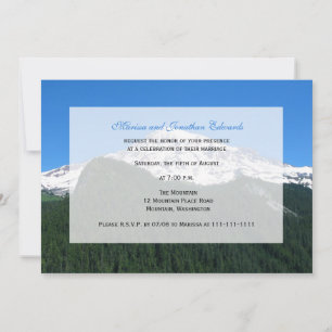 Wedding Reception Only Invitation  -- Mountain
