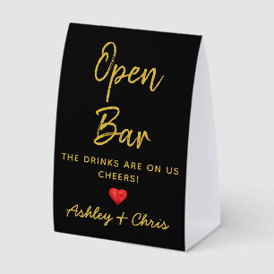 Wedding Reception Open Bar Drinks are on us Drink
