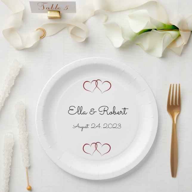Wedding reception Paper Plates (Wedding)