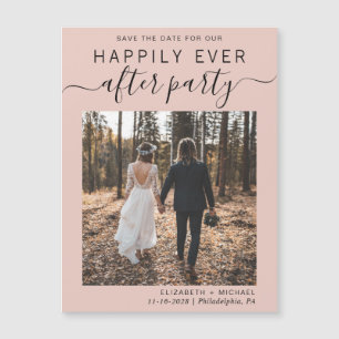 Wedding Reception Photo Blush Save the Date