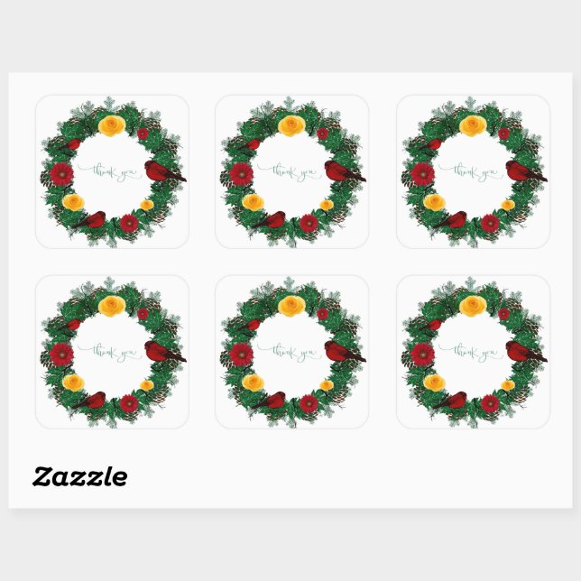 Wedding Reception Rehearsal Elegant Postage Square Sticker (Sheet)