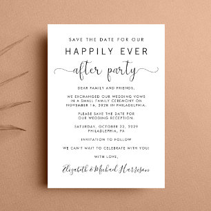 Wedding Reception Save the Date Announcement