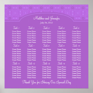 Wedding Reception Seating Chart - Square