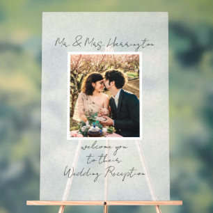 Wedding Reception Welcome Sign Photo