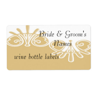 Wedding Reception wine bottle labels Bridal Shower