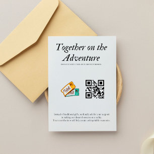 Wedding Registry Honeymoon Fund Qr Code Gift Invitation
