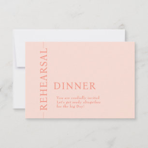 Wedding REHEARSAL  Card