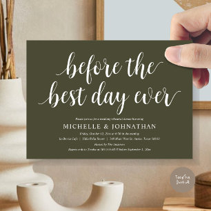 Wedding Rehearsal Dinner, Before The Best Day Ever Invitation