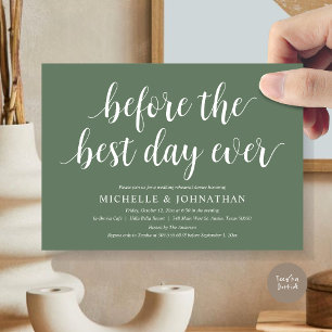 Wedding Rehearsal Dinner, Before The Best Day Ever Invitation
