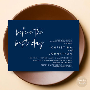 Wedding Rehearsal Dinner, Before the Best Day Invitation