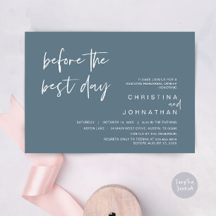 Wedding Rehearsal Dinner, Before the Best Day Invitation