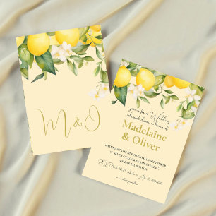Wedding Rehearsal Dinner Citrus Summer Modern Invitation