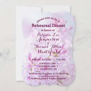 Wedding Rehearsal Dinner customisable Invitation