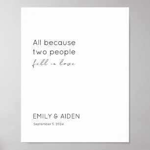 Wedding Rehearsal Dinner Engagement Party Sign