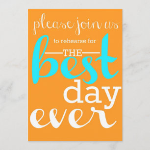 Wedding Rehearsal Dinner Invitation