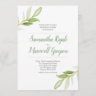Wedding Rehearsal Dinner Invitation
