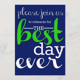Wedding Rehearsal Dinner Invitation
