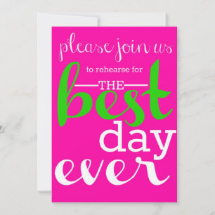Wedding Rehearsal Dinner Invitation
