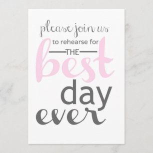 Wedding Rehearsal Dinner Invitation