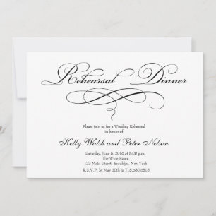Wedding Rehearsal Dinner Invitations