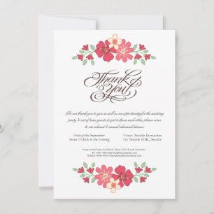 Wedding Rehearsal Dinner Rustic Floral Flowers Invitation
