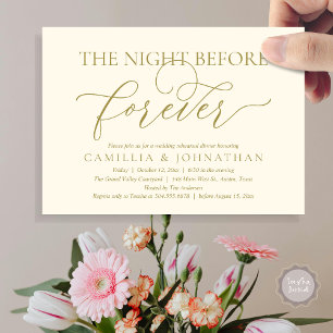 Wedding Rehearsal Dinner, The Night Before Forever Invitation