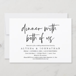 Wedding Rehearsal Dinner With Both Of Us Invitation