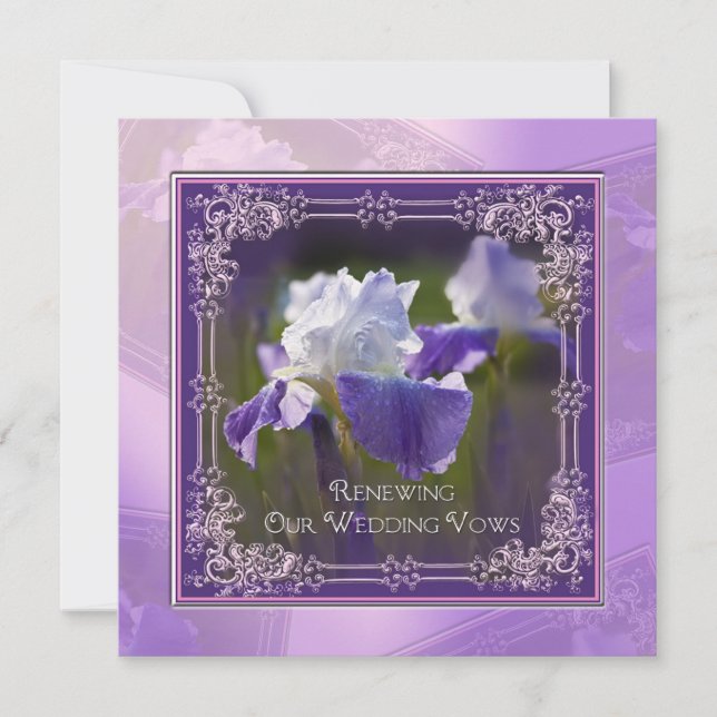 Wedding Renewal - Invitations - Iris (Front)