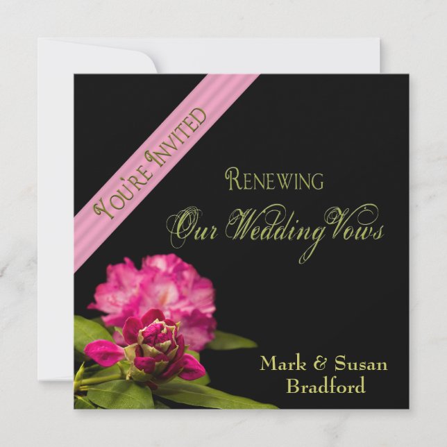 Wedding Renewal of Vows - Invitations (Front)