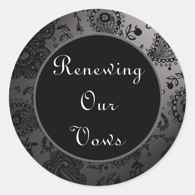 Wedding Renewal Stickers (Front)