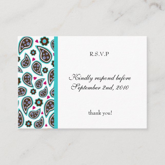 Wedding Reply Cards | C1 (Front)