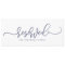 Wedding Reserved Sign Bouncy Script Navy Blue