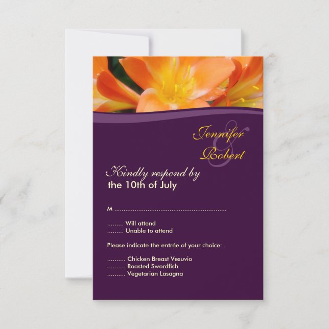 Wedding Response Card (Front)