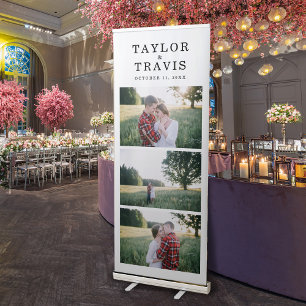 Wedding Retractable Banner Photo Booth Template