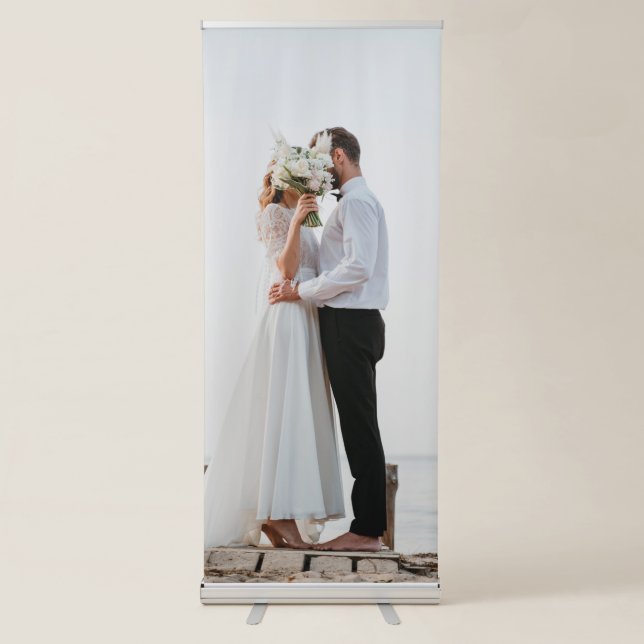 Wedding Retractable Banner Photo Sign (Front)