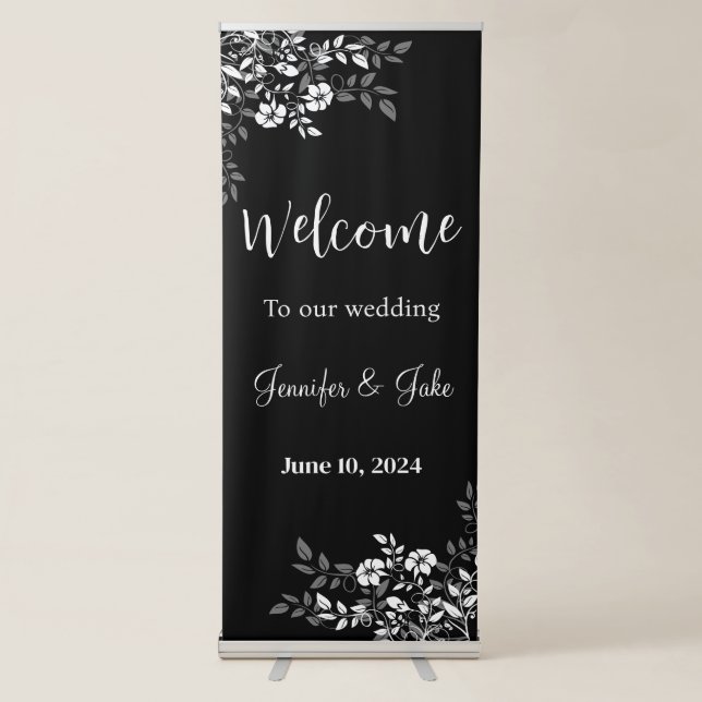 Wedding Retractable Banner Sign  (Front)