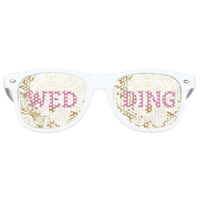 WEDDING retro Shades / Fun Party Sunglasses (Front)
