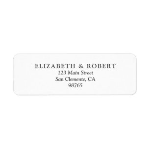 Wedding Return Address