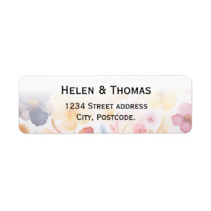 Wedding return address label