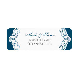 Wedding Return Address Labels 0.75" x 2.25"