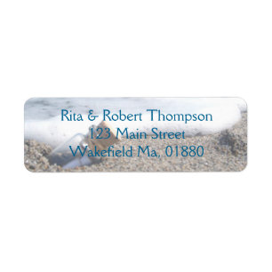 Wedding Return Address Labels - Message Bottle