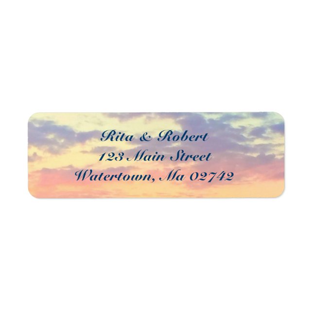 Wedding Return Address Labels - Save the Date (Front)