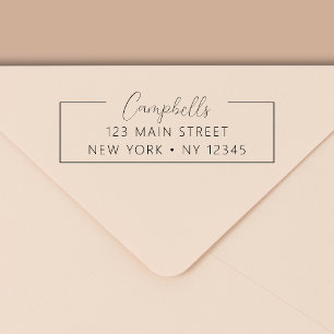 Wedding Return Address Minimalist Modern Self-inking Stamp