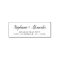 Wedding Return Address Modern Handwritten Script