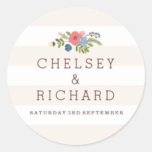 Wedding Ribbon - Pink Sticker