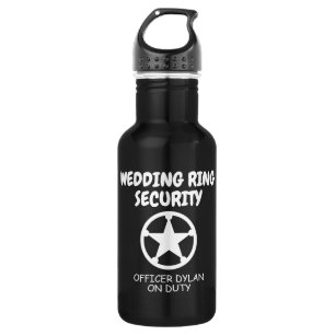 Wedding ring security kid's custom water bottle