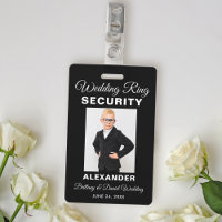 Wedding Ring Security - Pick Background Colour -