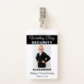 Ring security badge for wedding discount