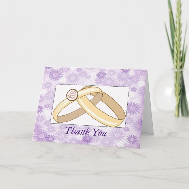 Wedding Ring Thank You Notes (Front)