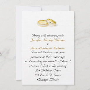 Wedding Ring Wedding Invitation